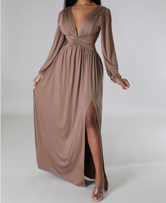 Mocha Maxi Dress no