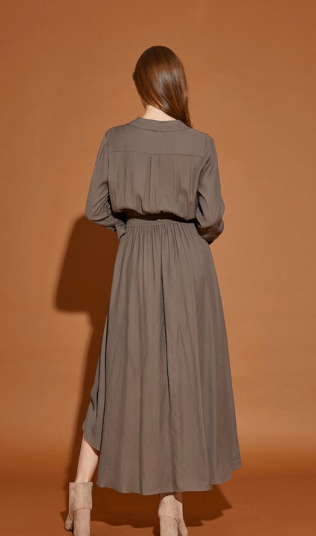 Surplice Hi-Lo Dress