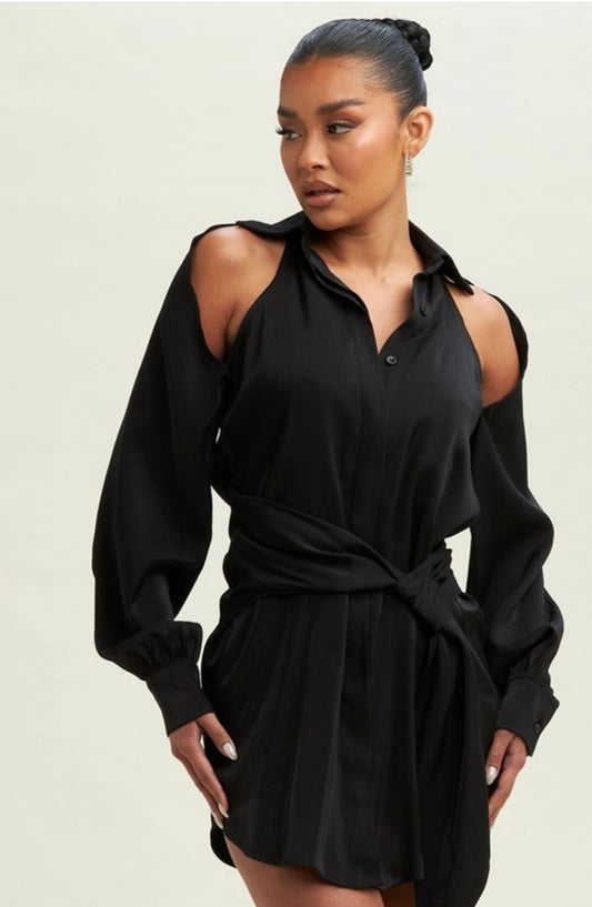 Loose Fit Black Dress