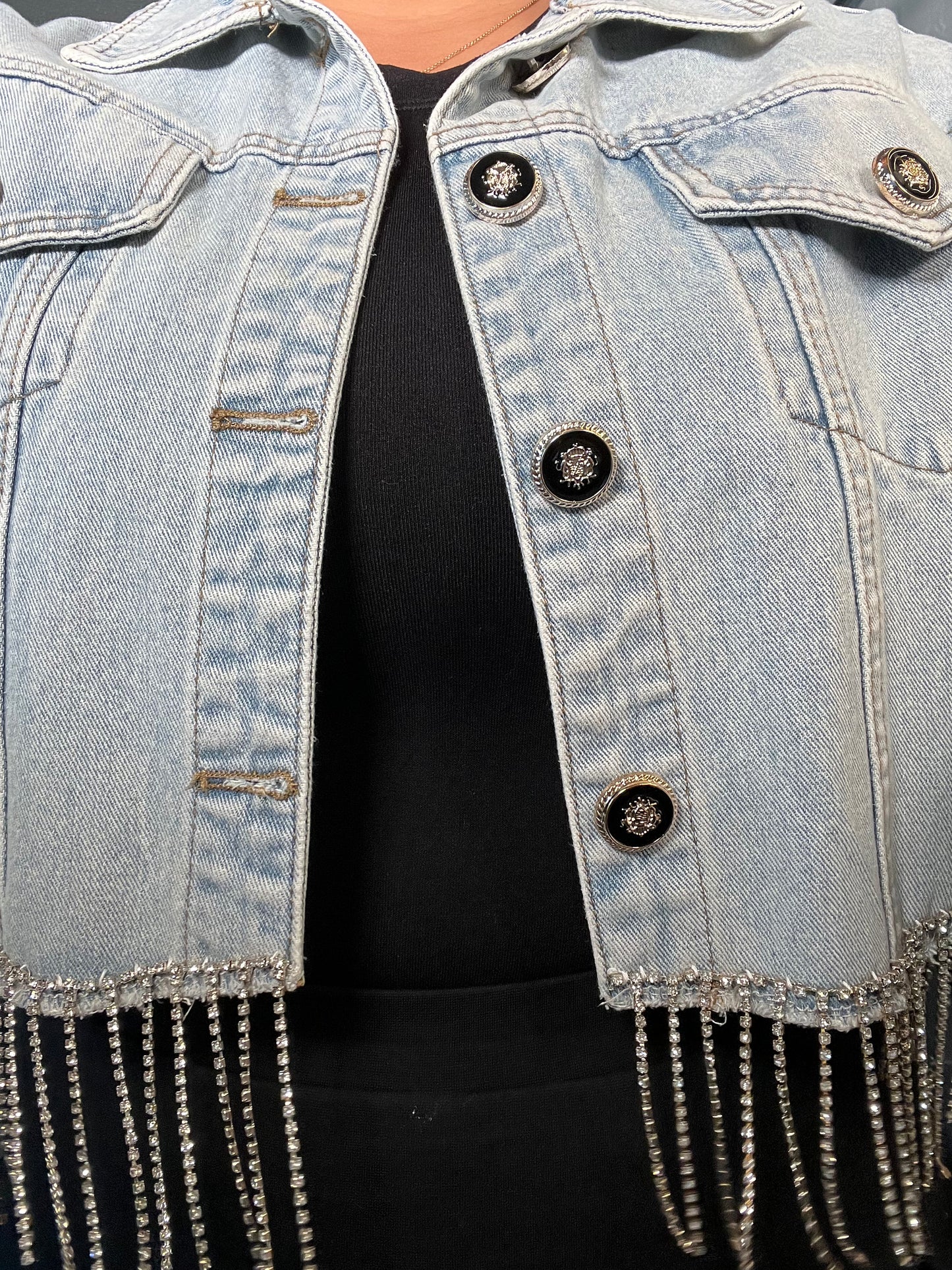 Fringe Denim Jacket