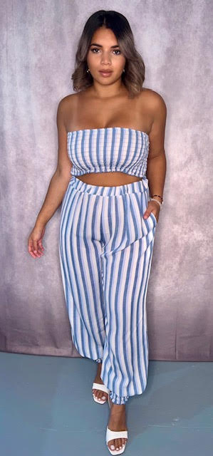 TWO-PIECE STRIPE SET